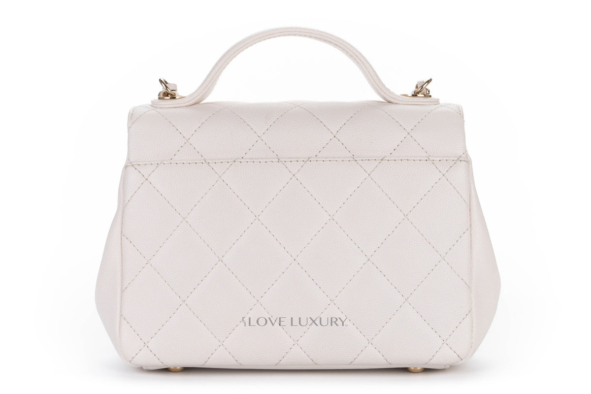 Chanel Business Affinity White Caviar Champagne Hardware - view 3