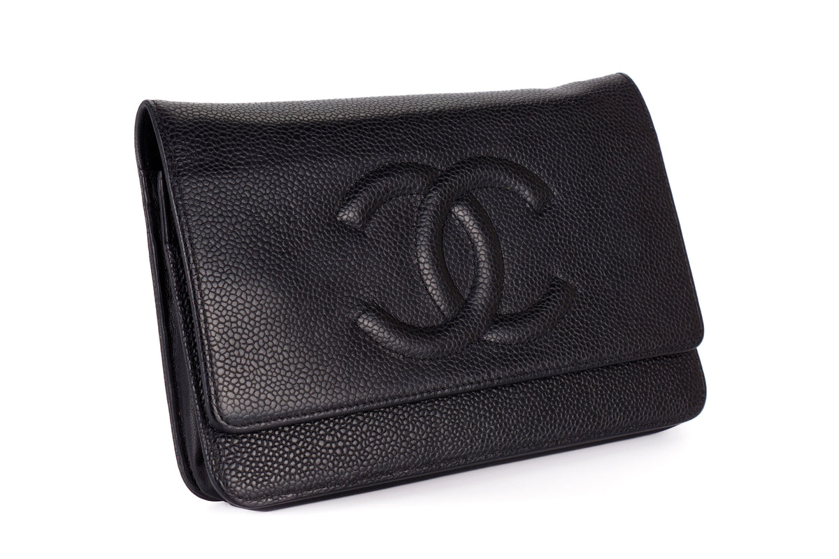 Chanel Wallet On Chain Cc Timeless Black Caviar - view 2