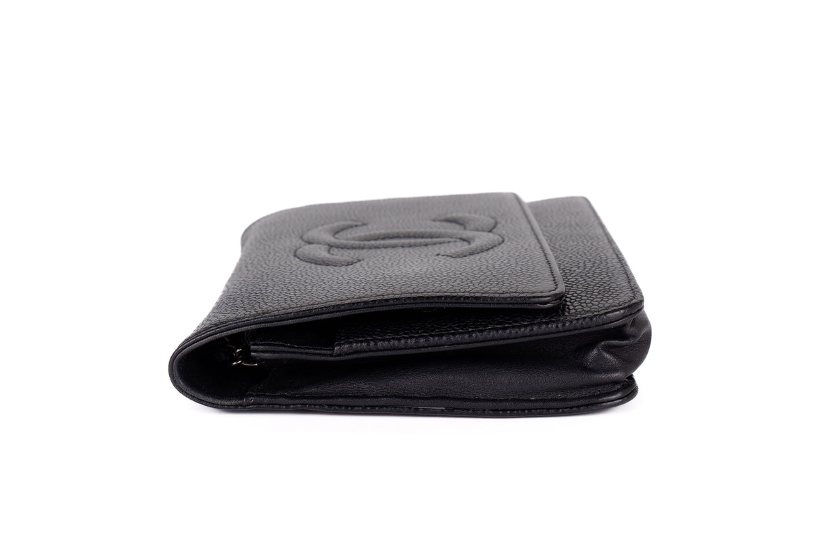 Chanel Wallet On Chain Cc Timeless Black Caviar - view 4