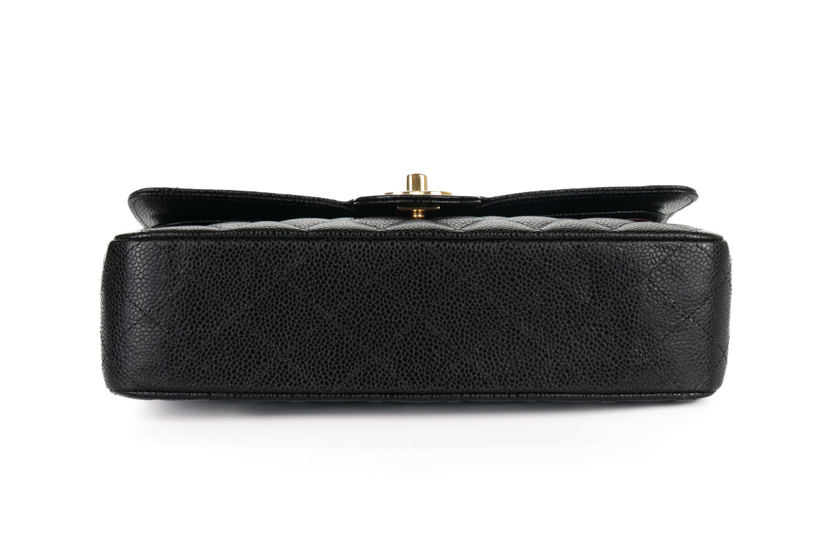 Chanel Medium Classic Flap Black Caviar Gold Hardware - view 6