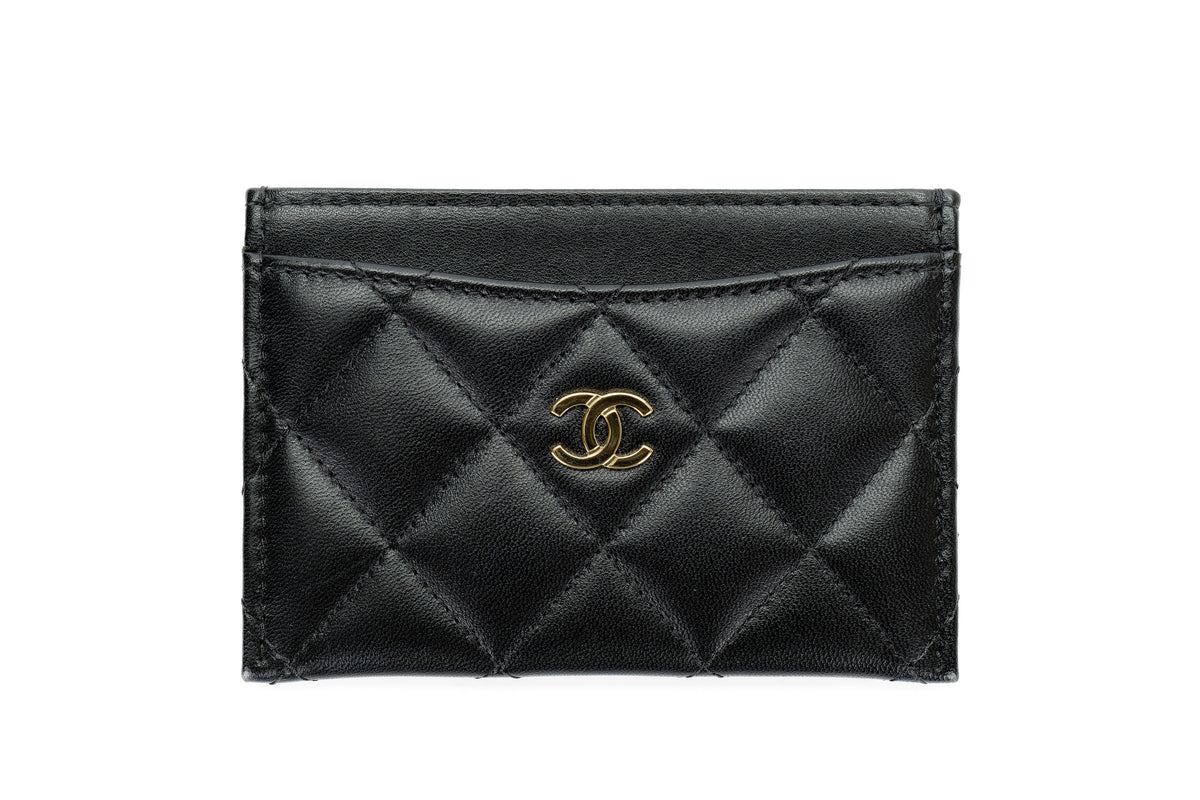 Chanel Medium Classic Flap Black Lambskin Gold Hardware - view 14