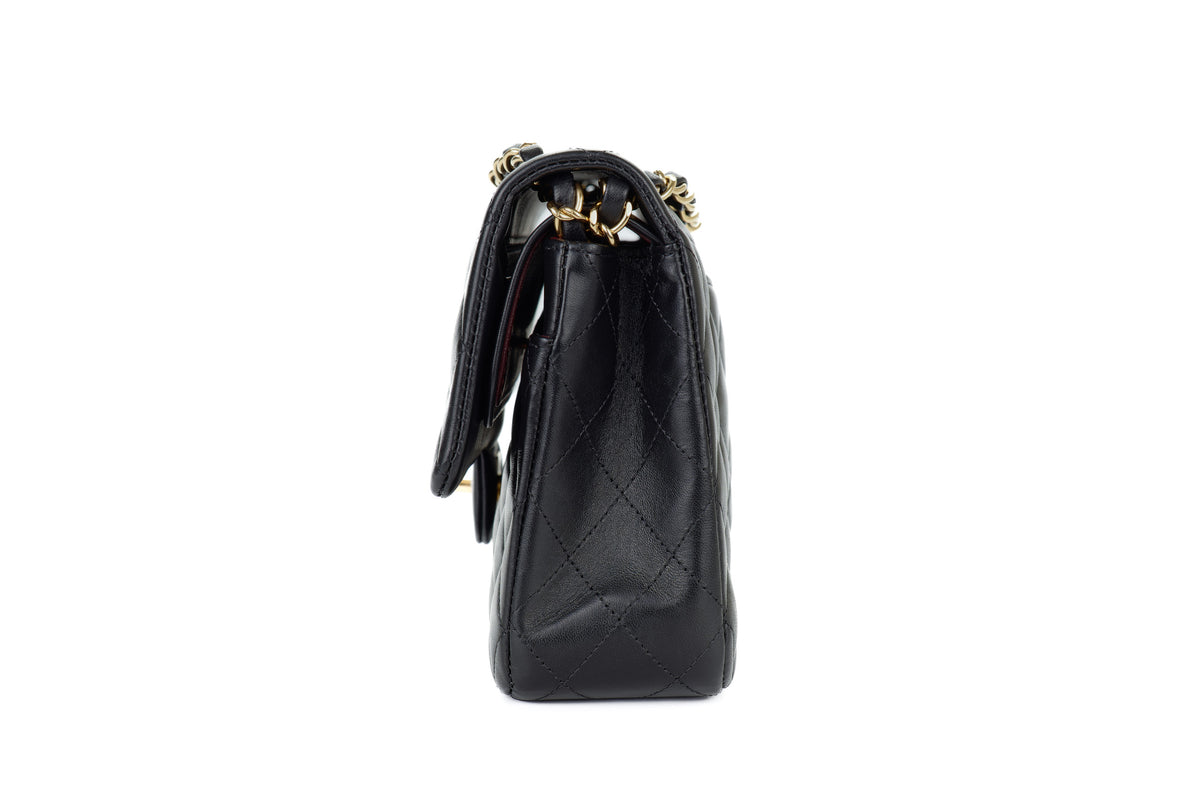 Chanel Medium Classic Flap Black Lambskin Gold Hardware - view 4