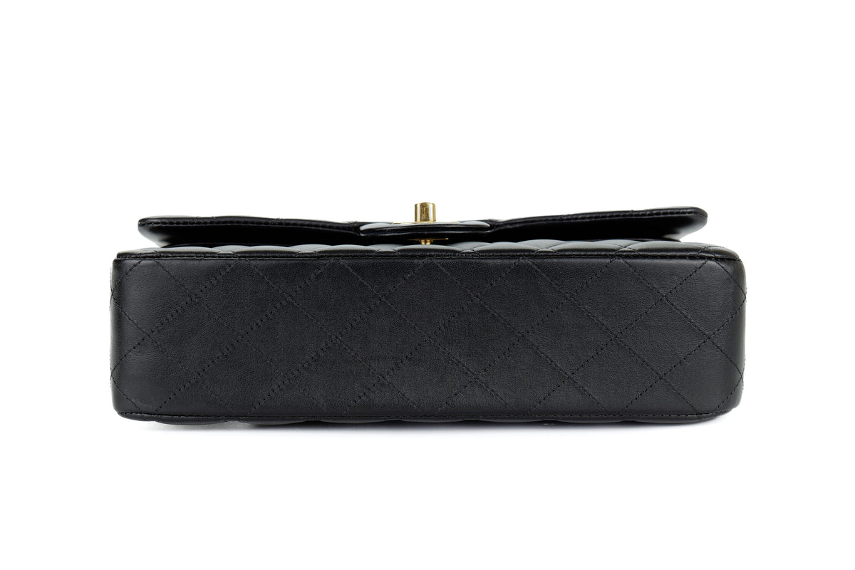 Chanel Medium Classic Flap Black Lambskin Gold Hardware - view 6