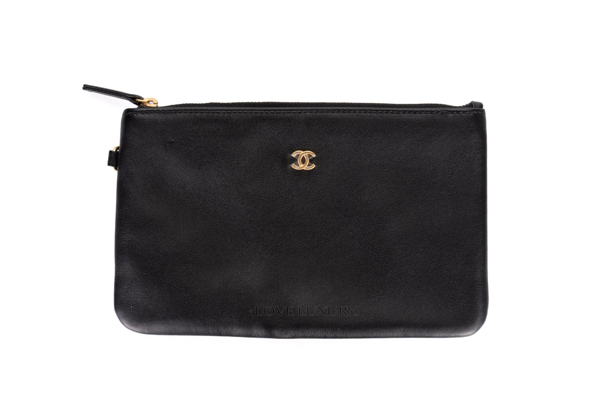 Chanel Large Deauville Shopping Tote Black Calfskin - view 10