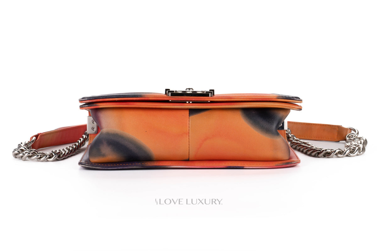 Chanel Boy Flower Power Multicolor Lambskin Silver Hardware - view 6