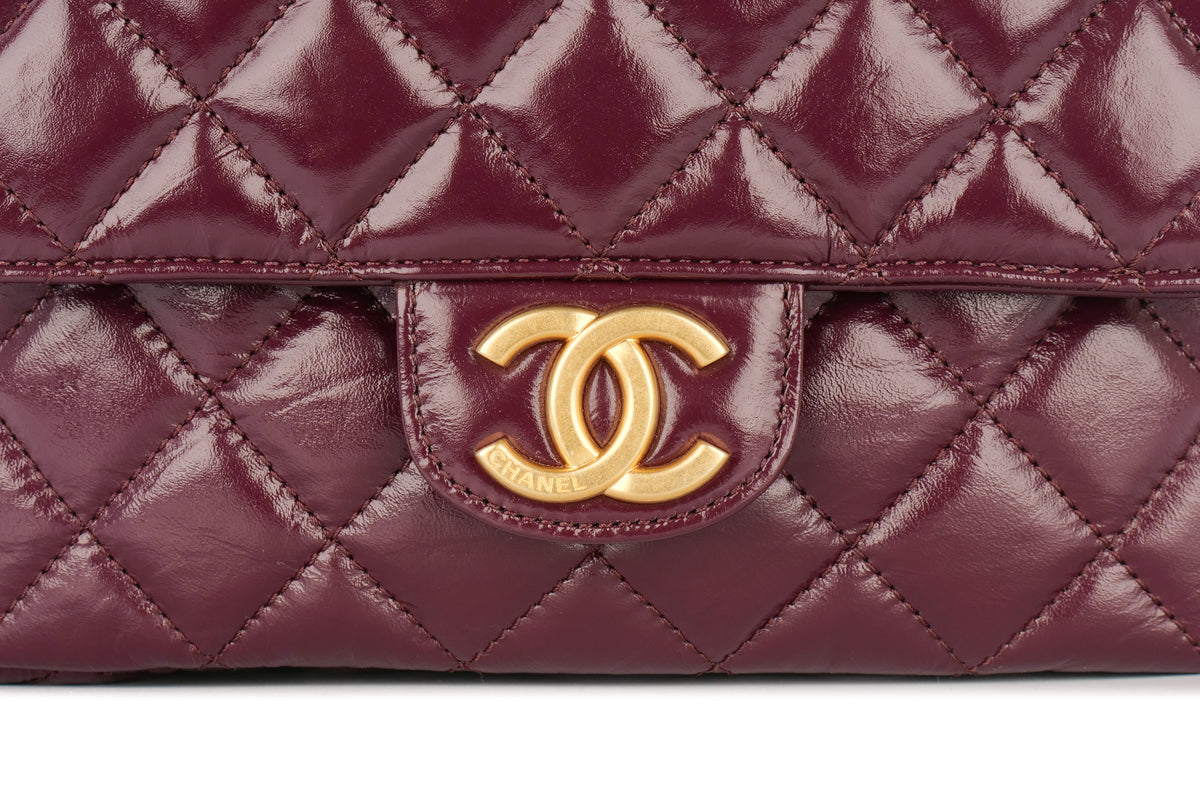 Chanel Hobo Purple Calfskin Gold Hardware - view 7