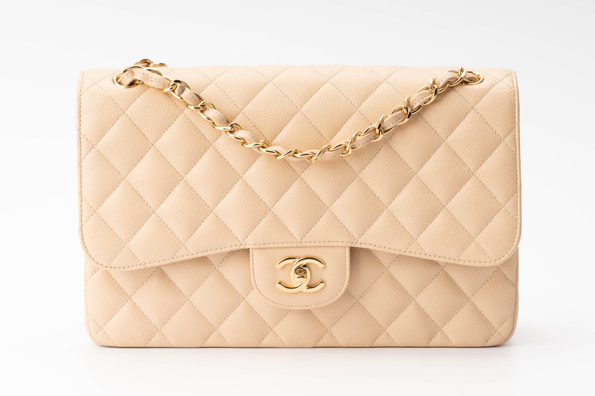 Chanel Jumbo Classic Flap Beige Clair Caviar - view 1