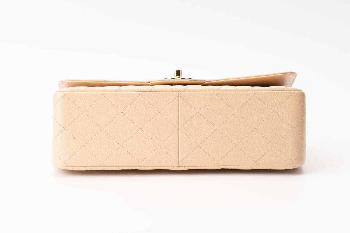 Chanel Jumbo Classic Flap Beige Clair Caviar - view 5
