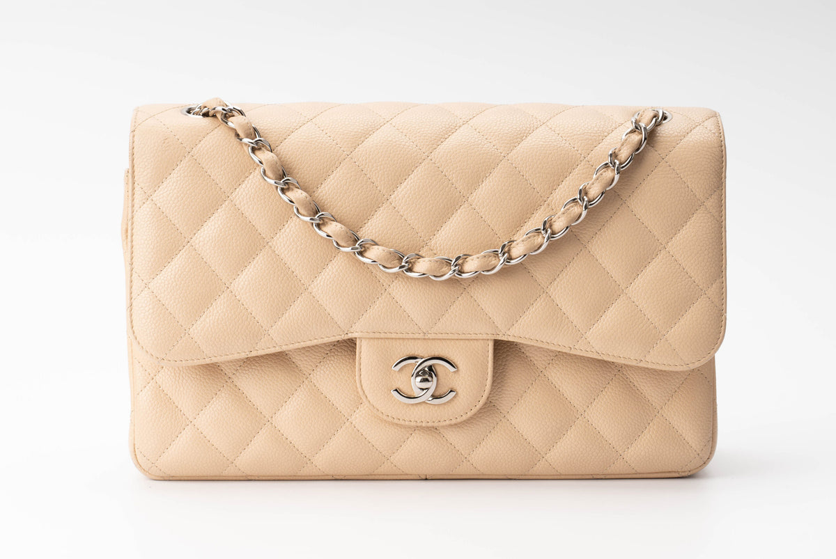 Chanel Jumbo Classic Flap Beige Clair Caviar - view 1
