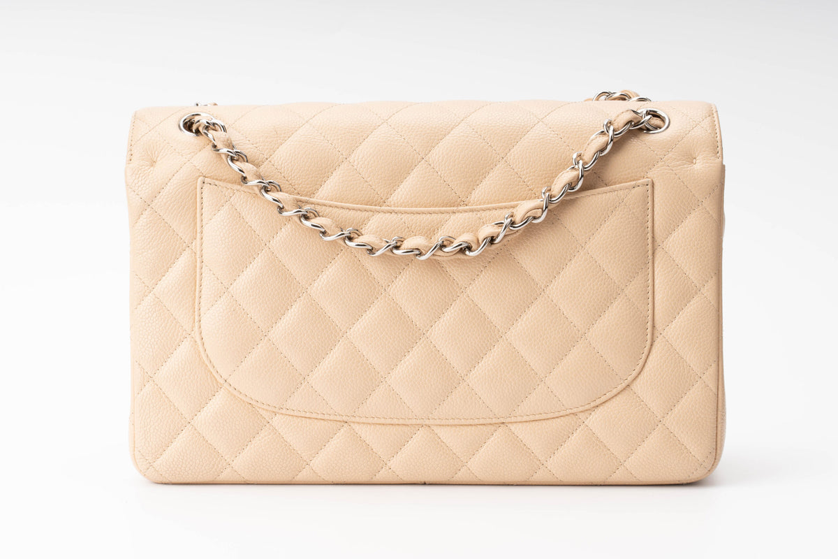 Chanel Jumbo Classic Flap Beige Clair Caviar - view 4