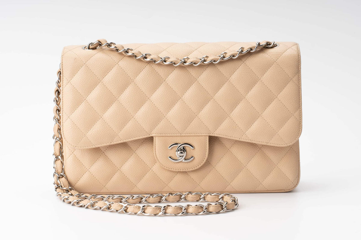 Chanel Jumbo Classic Flap Beige Clair Caviar - view 2