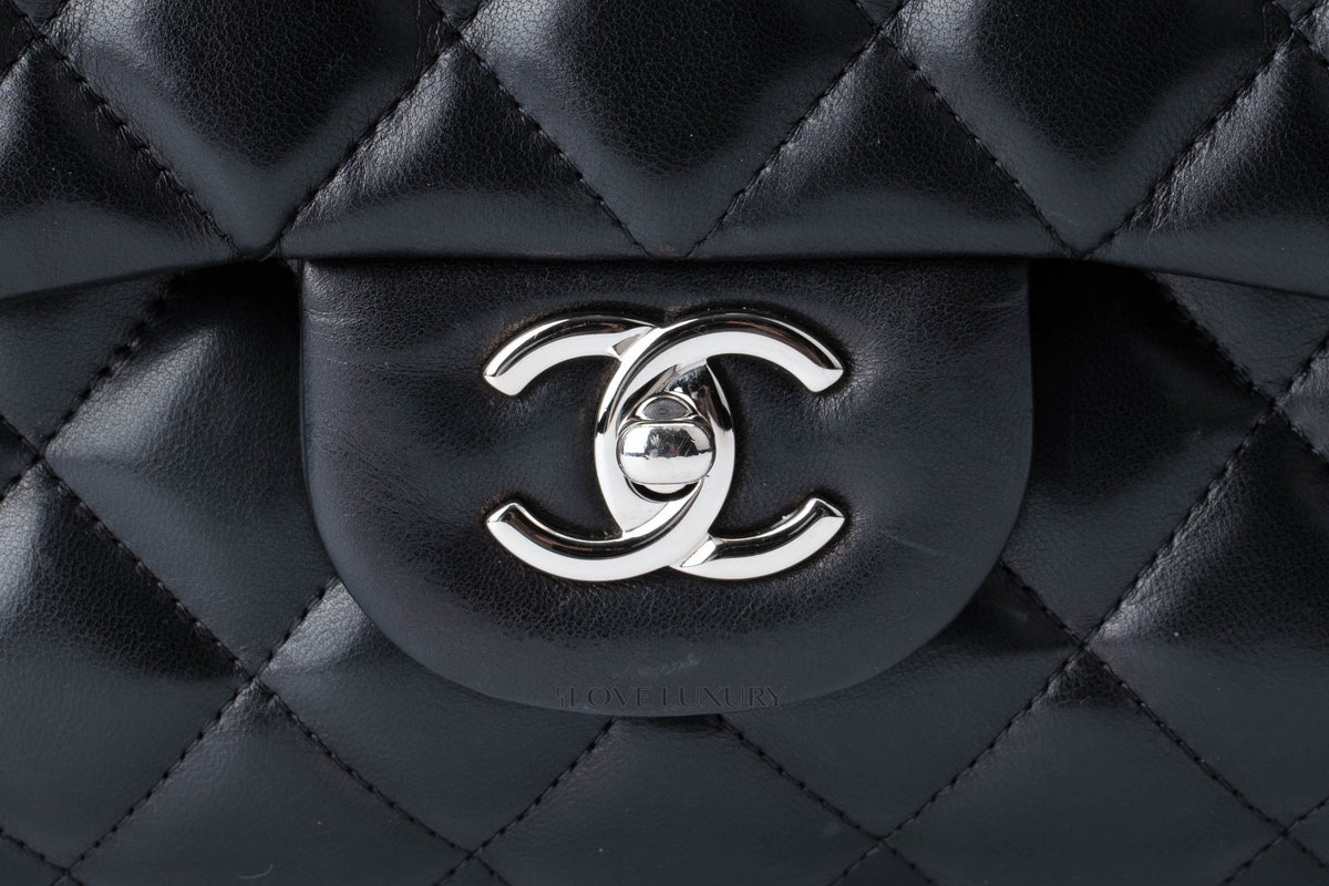 Chanel Jumbo Classic Flap Black Lambskin - view 8