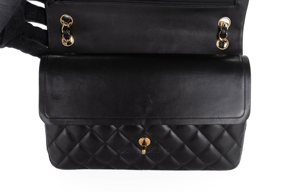 Chanel Jumbo Classic Flap Black Lambskin Gold Hardware - view 10