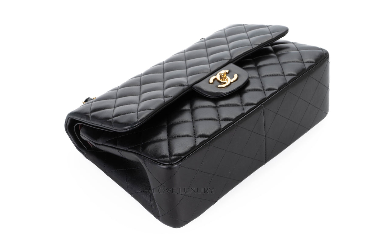 Chanel Jumbo Classic Flap Black Lambskin Gold Hardware - view 13