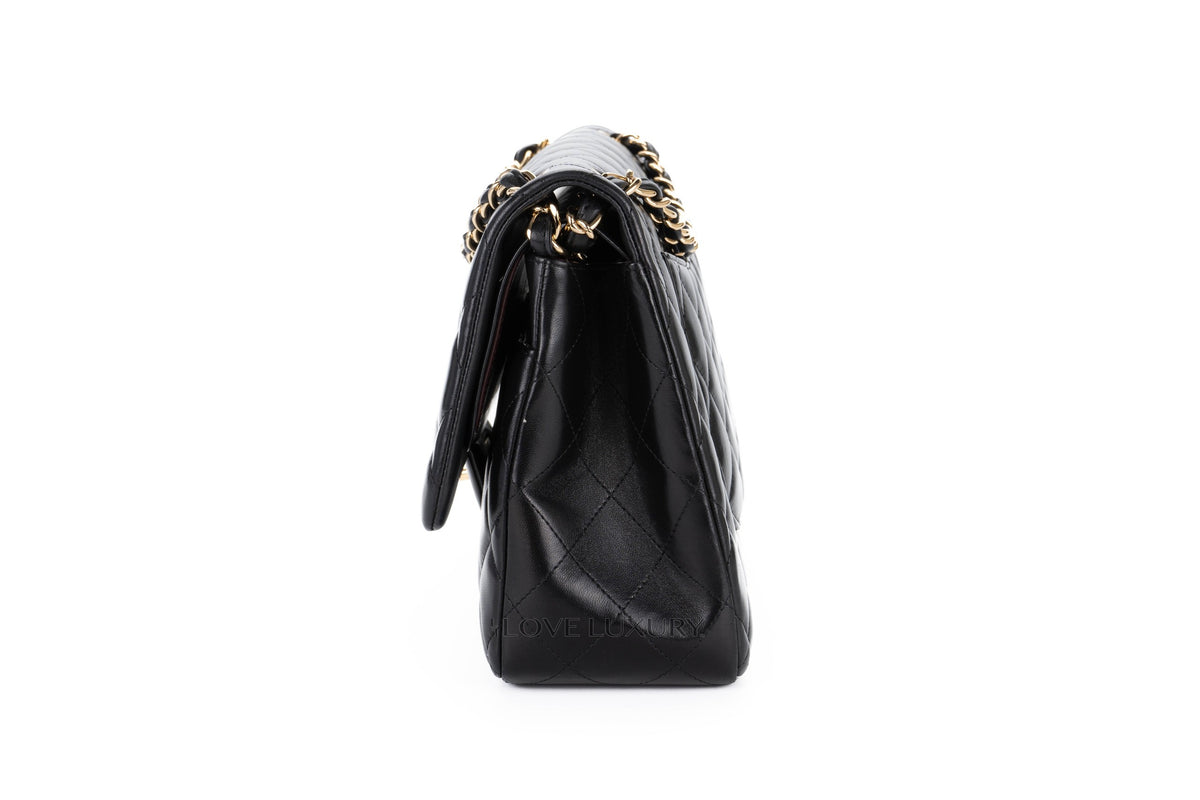 Chanel Jumbo Classic Flap Black Lambskin Gold Hardware - view 4