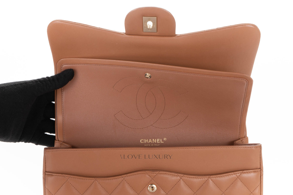 Chanel Jumbo Classic Flap Brown Lambskin Light Gold Hardware - view 10