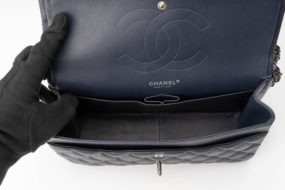 Chanel Jumbo Classic Flap Navy Caviar - view 10