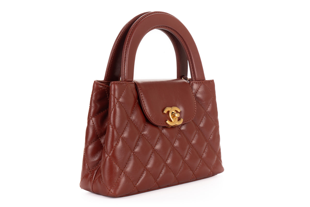 Chanel Small Kelly Rust Brown Lambskin Gold Hardware - view 2