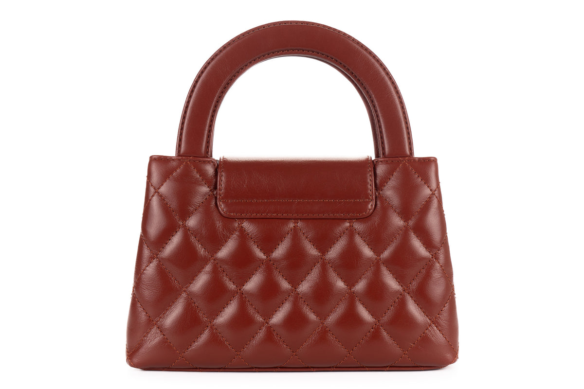 Chanel Small Kelly Rust Brown Lambskin Gold Hardware - view 3