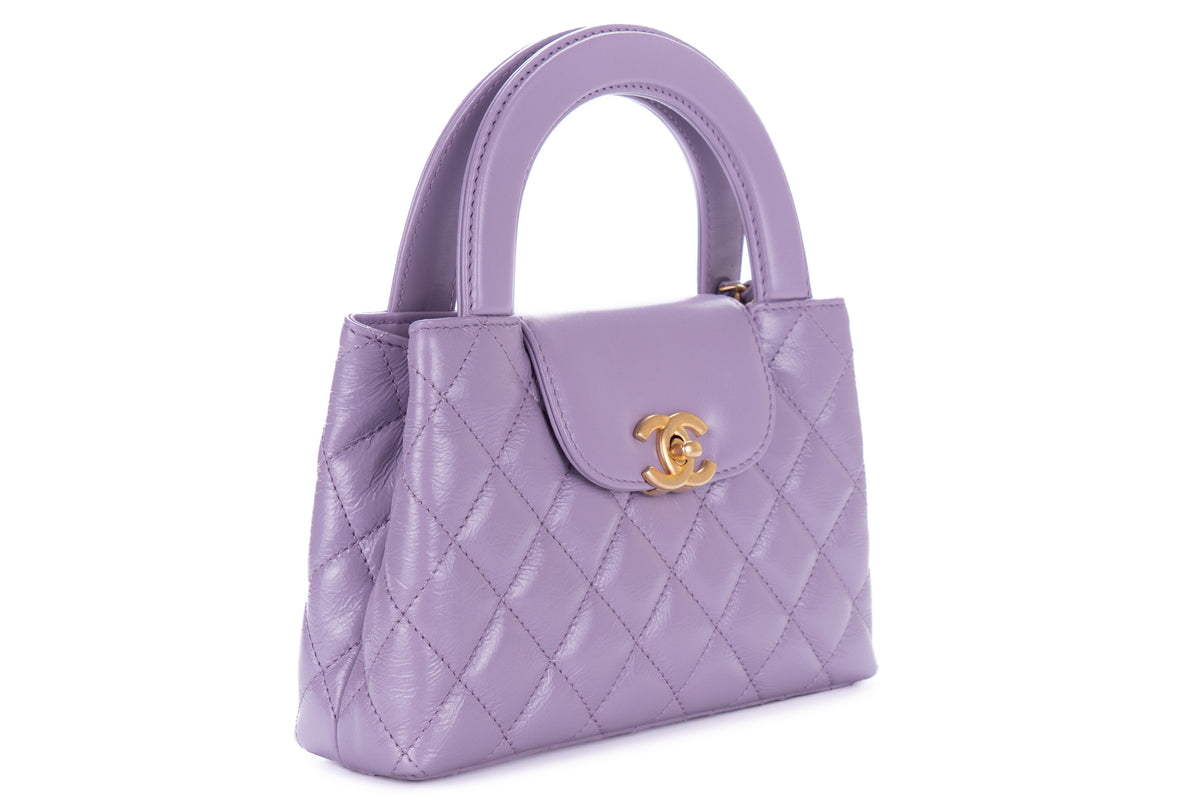 Chanel Small Kelly Violet Calfskin Gold Hardware - view 2