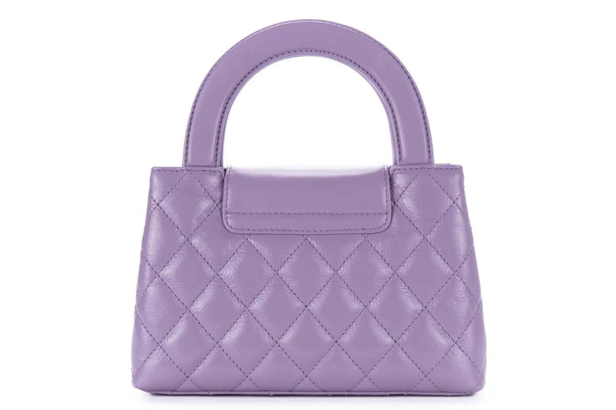 Chanel Small Kelly Violet Calfskin Gold Hardware - view 3