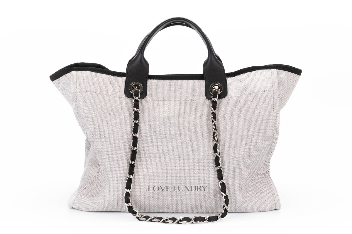 Chanel Large Bag Deavuille Grey & Black Silver Hardware - view 3