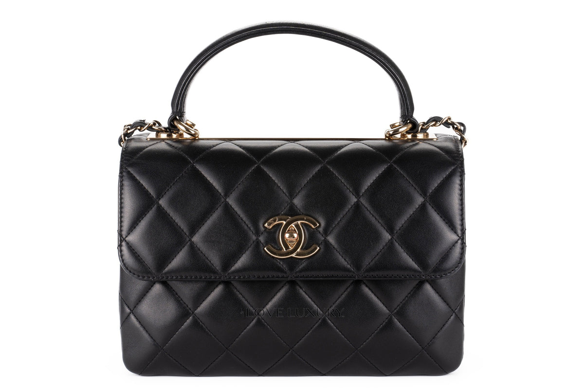 Chanel Large Trendy Cc Black Lambskin Gold Hardware - view 1