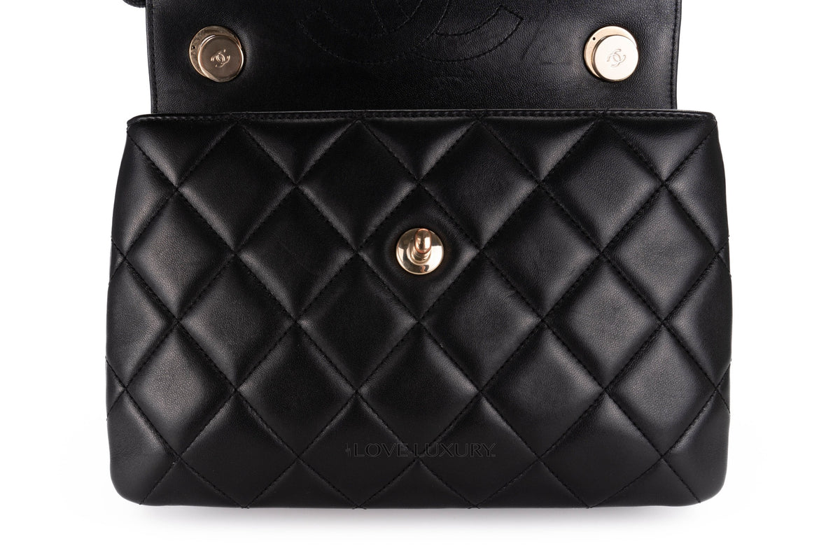 Chanel Large Trendy Cc Black Lambskin Gold Hardware - view 11