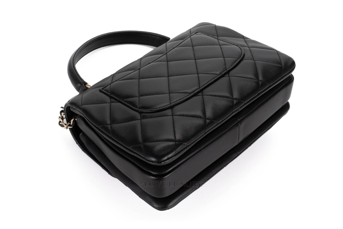 Chanel Large Trendy Cc Black Lambskin Gold Hardware - view 15