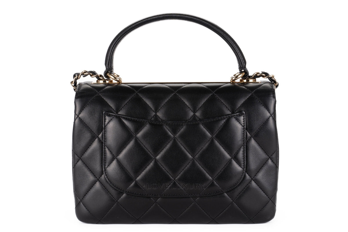 Chanel Large Trendy Cc Black Lambskin Gold Hardware - view 3