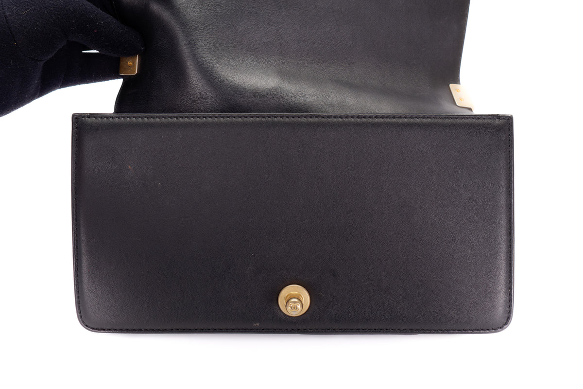 Chanel Medium Boy Black Lambskin Gold Hardware - view 10