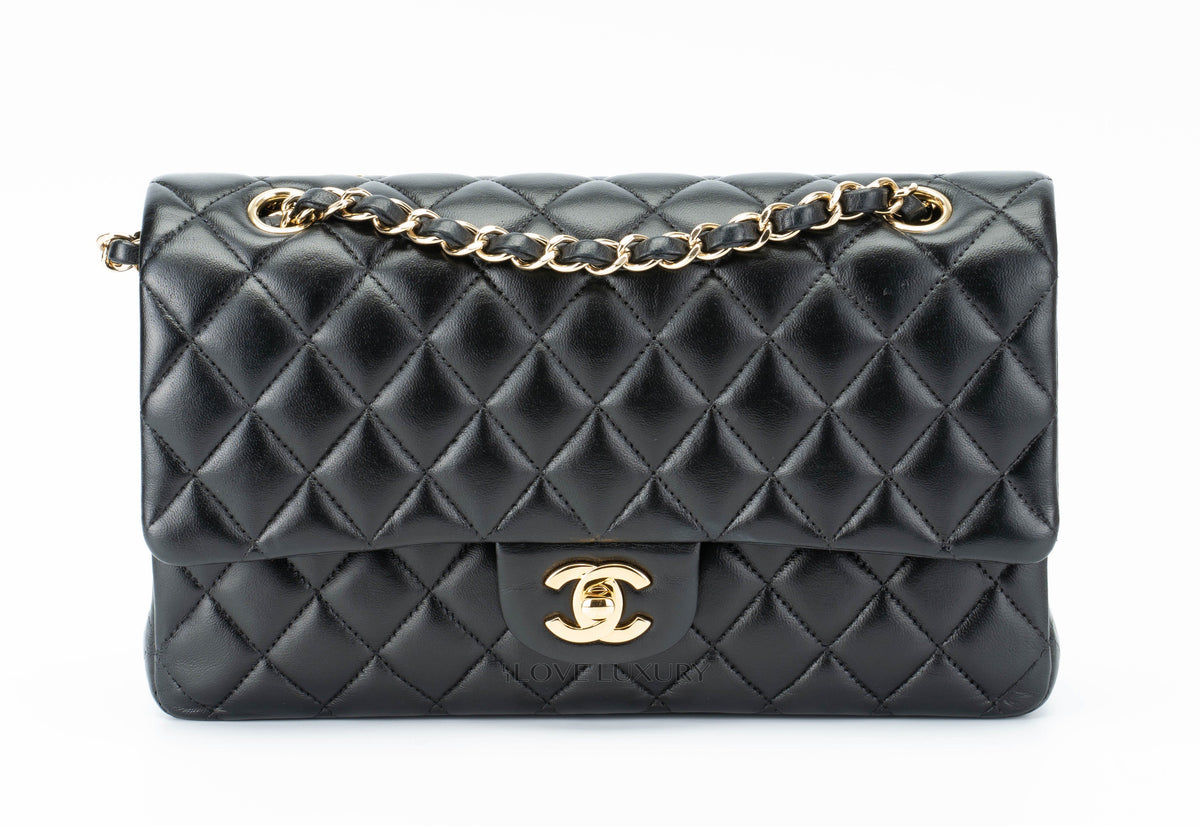 Chanel Medium Classic Flap Black Lambskin - view 1
