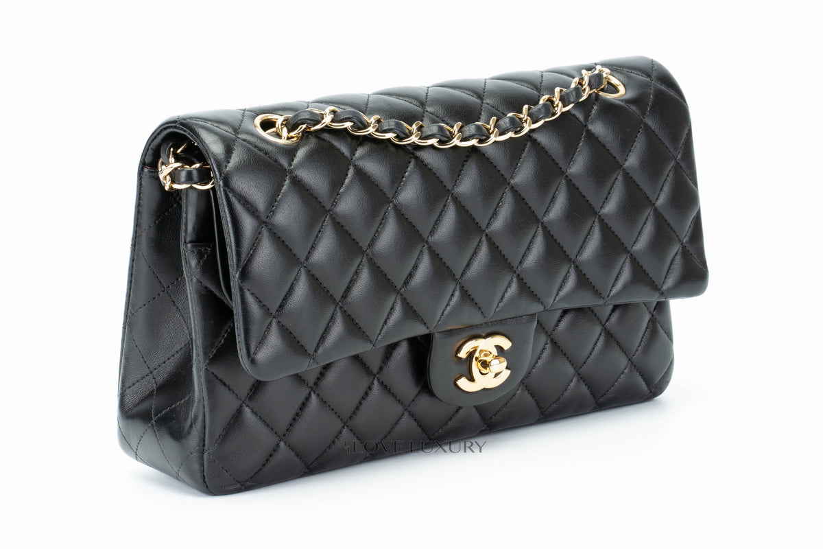 Chanel Medium Classic Flap Black Lambskin - view 2