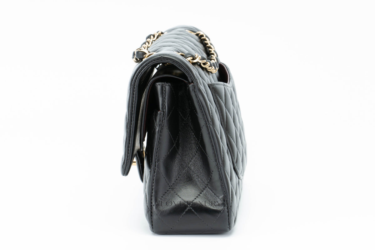 Chanel Medium Classic Flap Black Lambskin - view 4