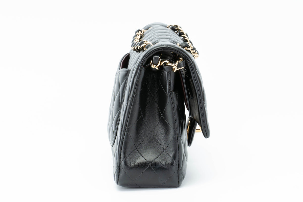 Chanel Medium Classic Flap Black Lambskin - view 5