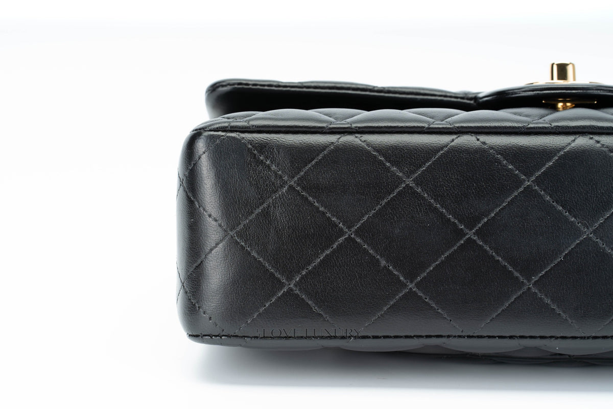 Chanel Medium Classic Flap Black Lambskin - view 8