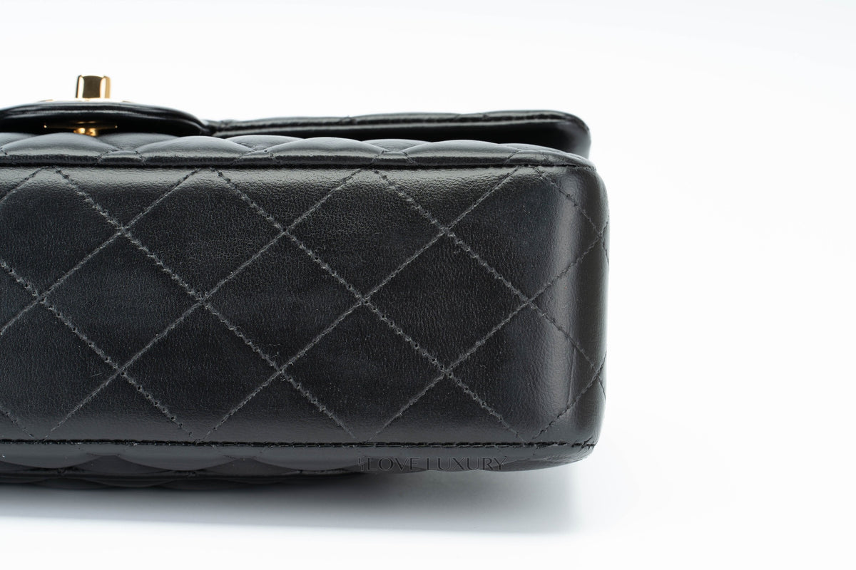 Chanel Medium Classic Flap Black Lambskin - view 9