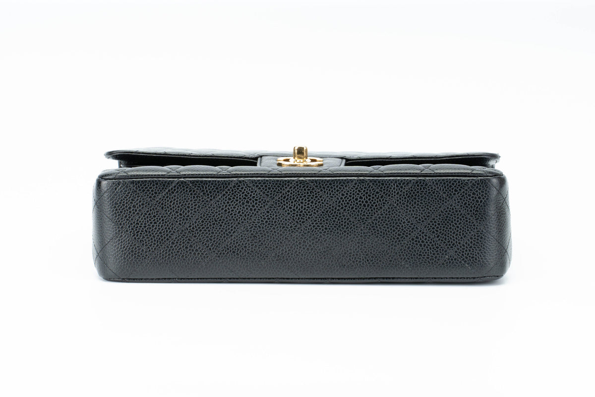 Chanel Medium Classic Flap Black Caviar Gold Hardware - view 6