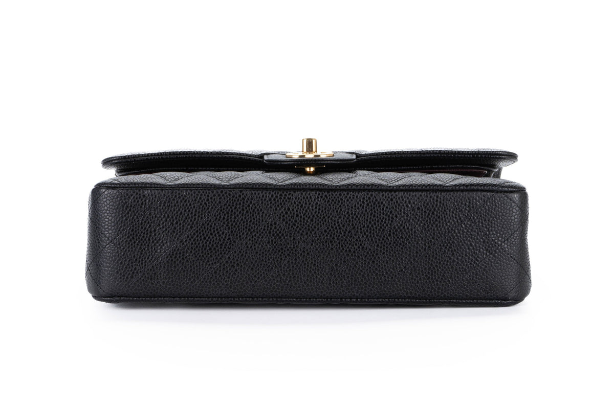 Chanel Medium Classic Flap Black Caviar Gold Hardware - view 6