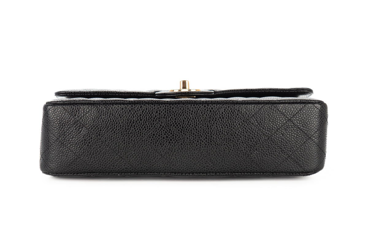 Chanel Medium Classic Flap Black Caviar Gold Hardware - view 6