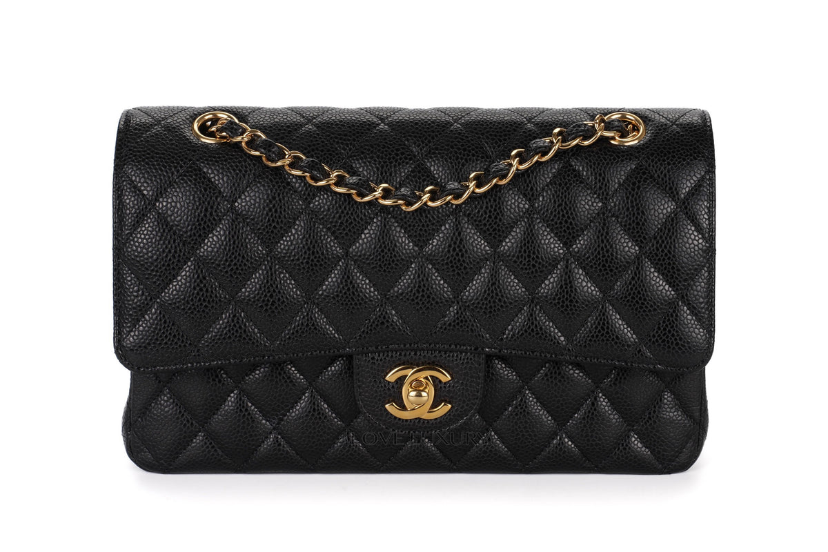 Chanel Medium Classic Flap Black 28 Caviar Gold Hardware - view 1