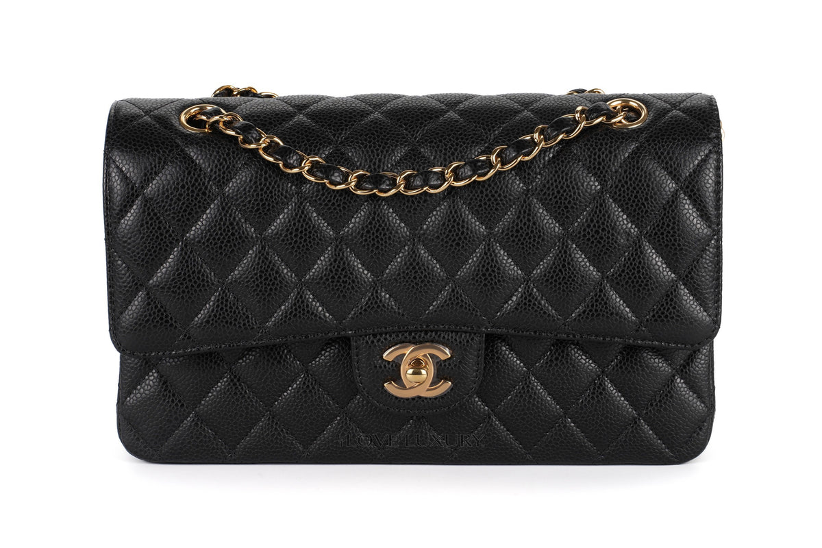 Chanel Medium Classic Flap Black 30 Caviar Gold Hardware - view 1