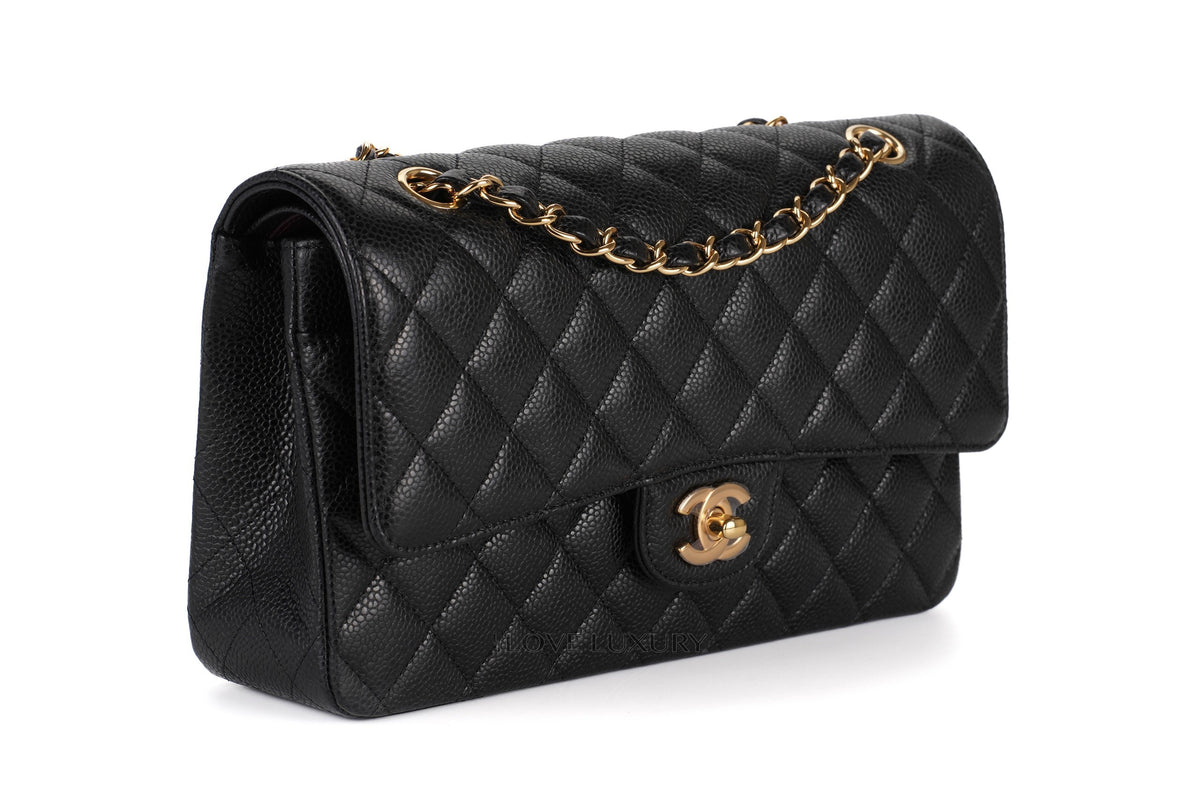 Chanel Medium Classic Flap Black 30 Caviar Gold Hardware - view 2
