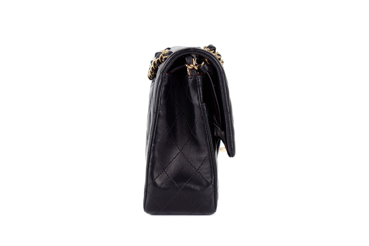 Chanel Medium Classic Flap Black Lambskin Gold Hardware - view 5