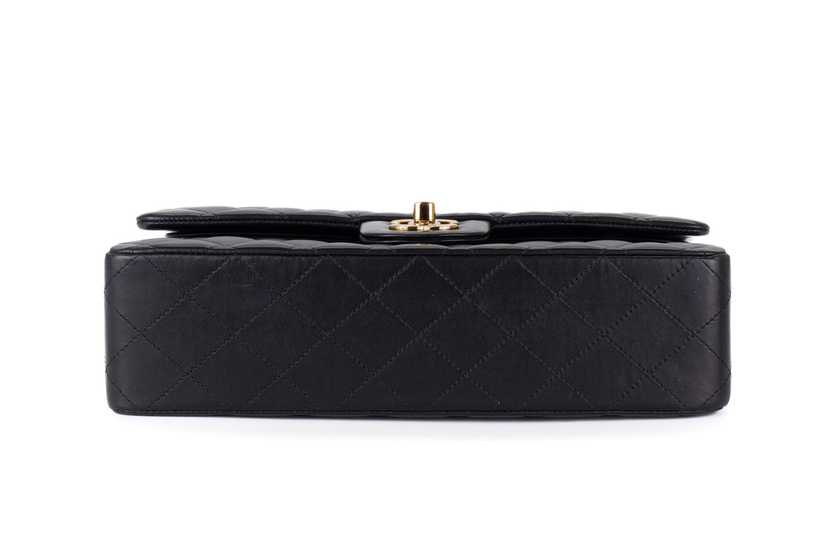 Chanel Medium Classic Flap Black Lambskin Gold Hardware - view 6
