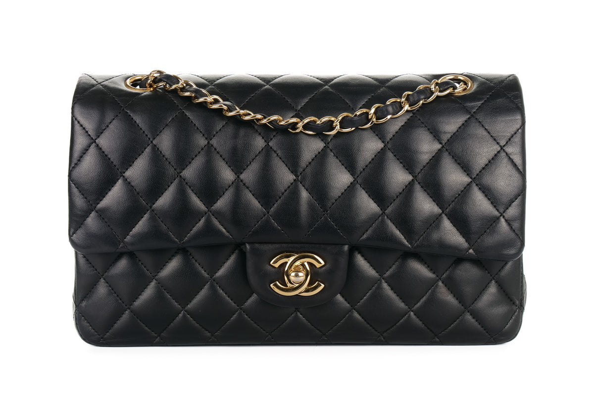 Chanel Medium Classic Flap Black Lambskin Gold Hardware - view 1