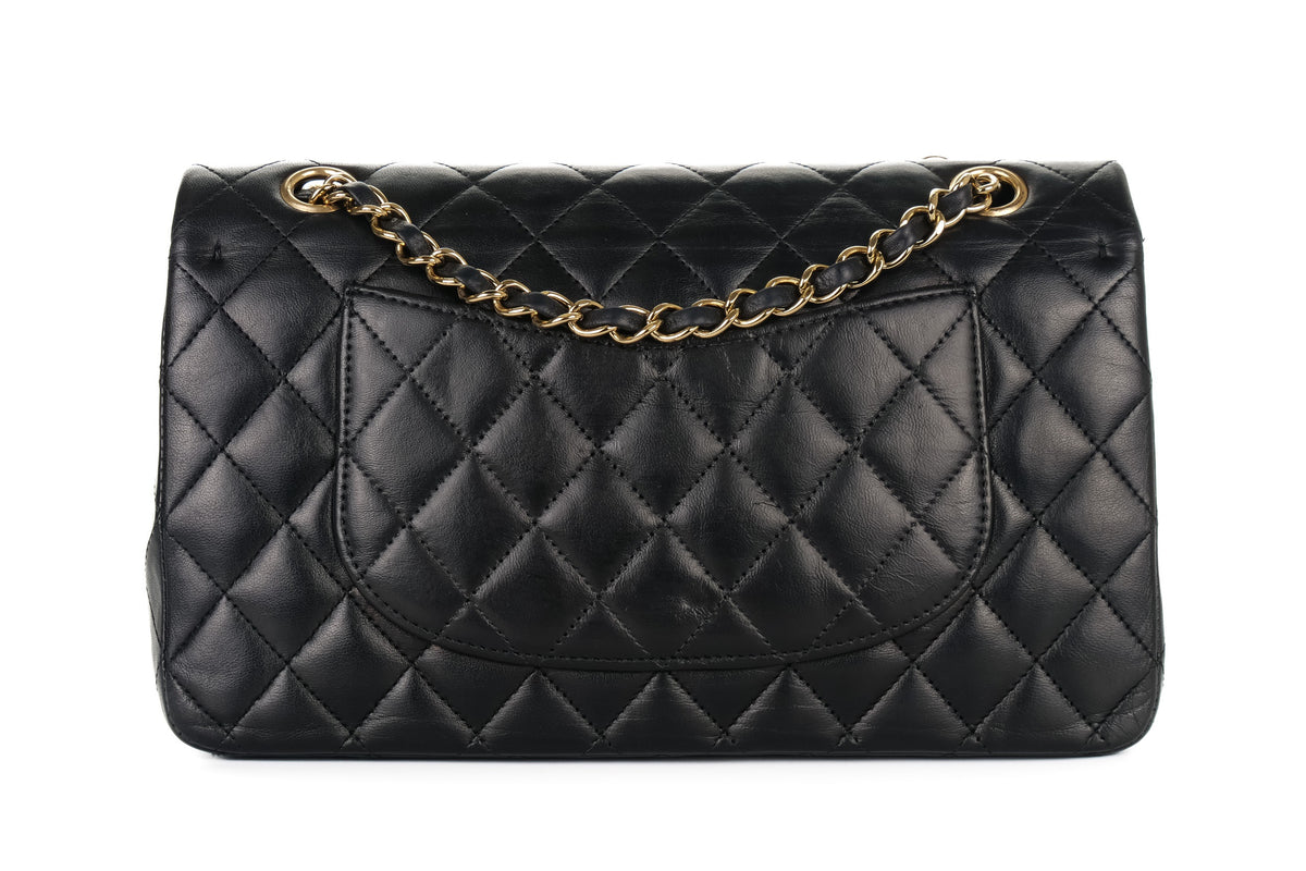Chanel Medium Classic Flap Black Lambskin Gold Hardware - view 3