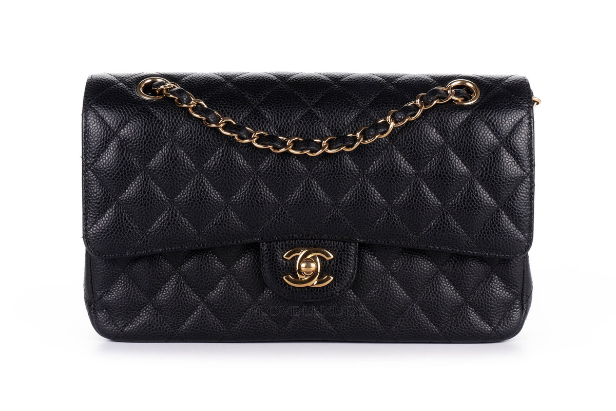 Chanel Medium Classic Flap Black Caviar Gold Hardware - view 1