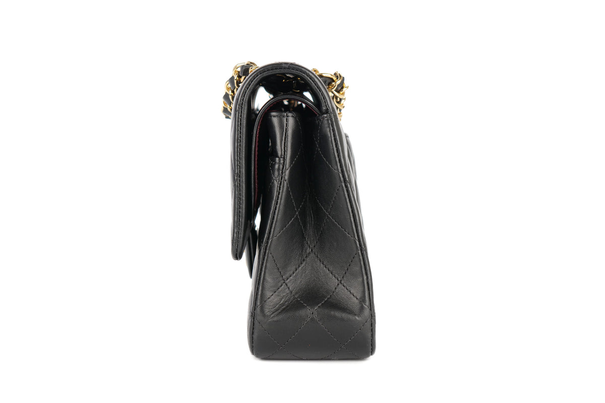 Chanel Medium Double Classic Flap Black Lambskin Gold Hardware - view 4