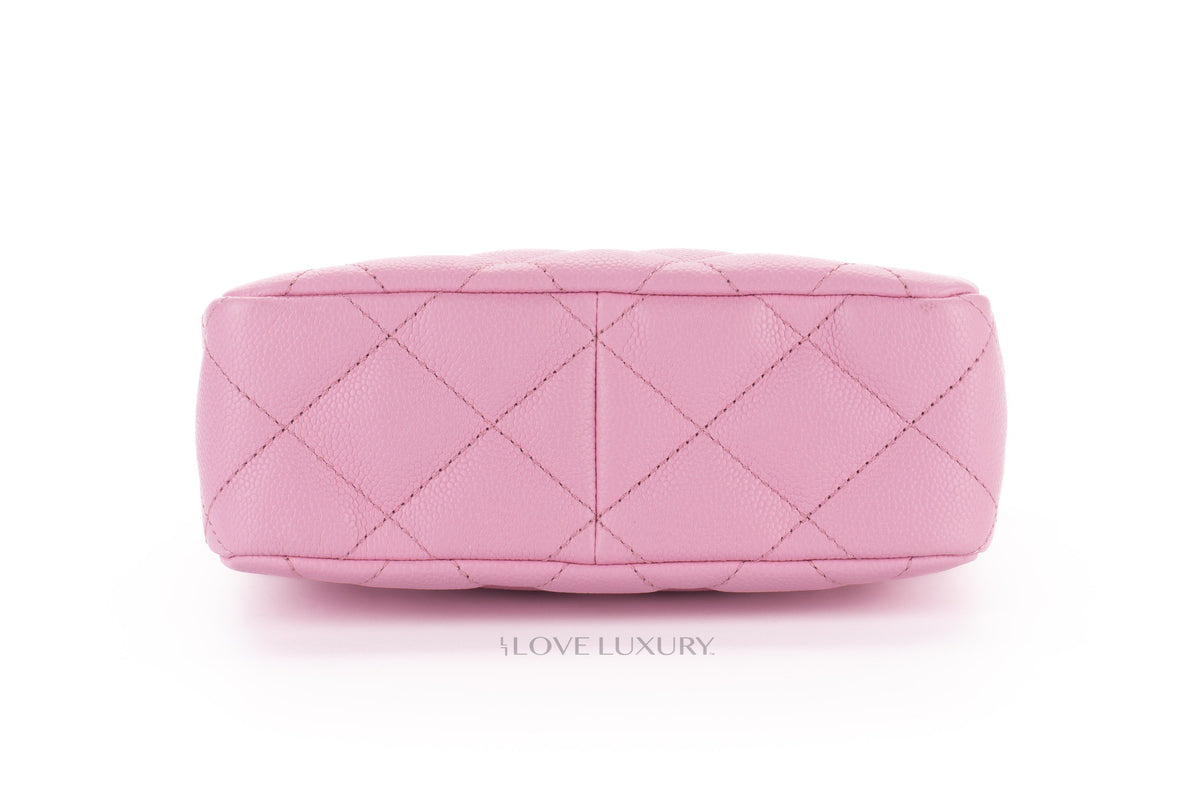 Chanel Mini Hobo Pearl Crush Pink Caviar Gold Hardware - view 6